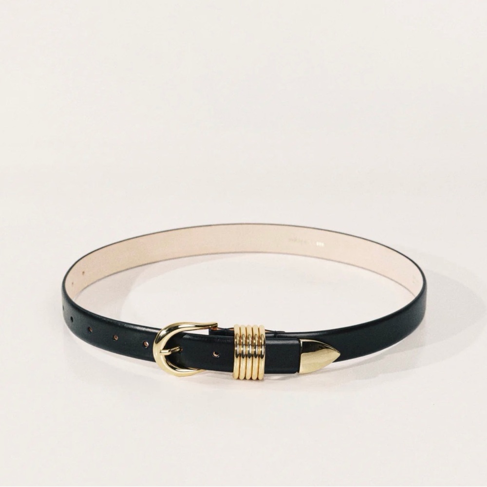 Dehanche Hollyhock Black and Gold Women's Belt